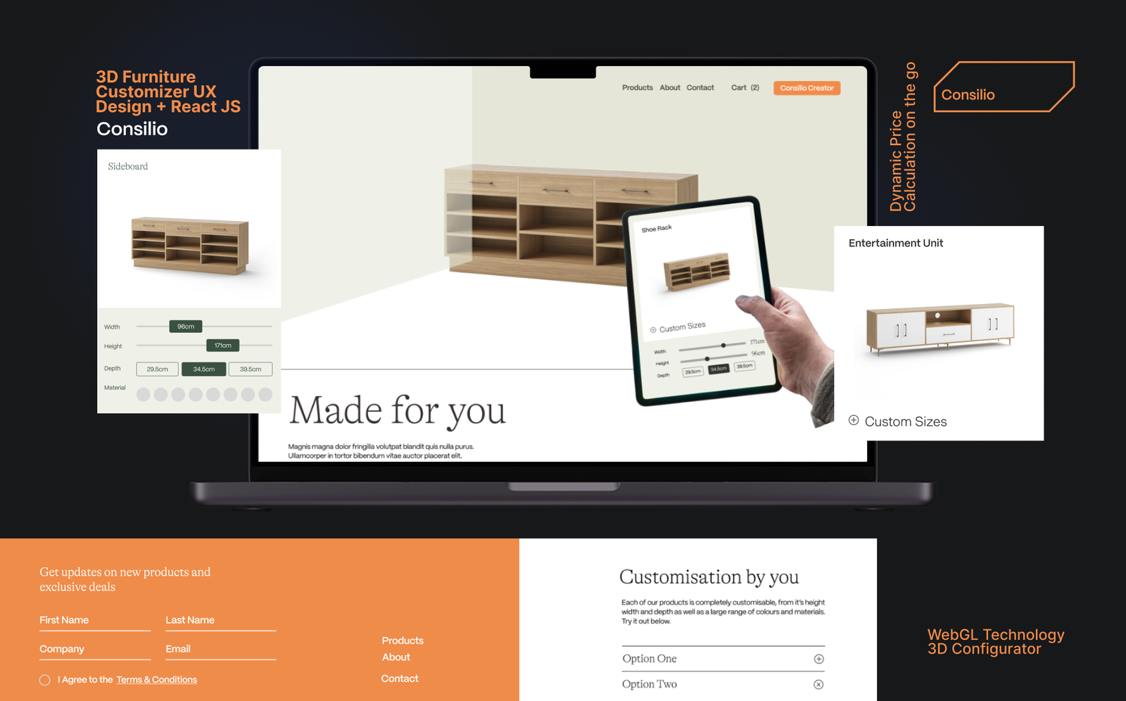 Redefining Interior Personalization – Consilio Creations UI/UX Design & 3D Customizer