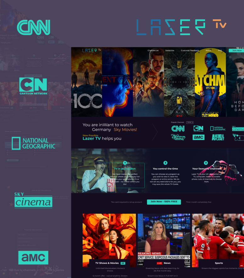 Bringing Home Closer, Anywhere in the World – Leiser TV OTT Web & APP Redesign